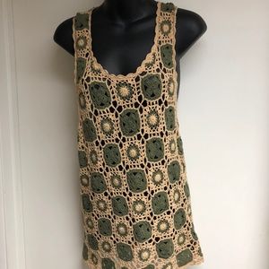 Crocheted sweater tank/vest